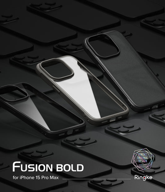 Ringke Fusion Bold Black Case for iPhone 15 Pro Max
